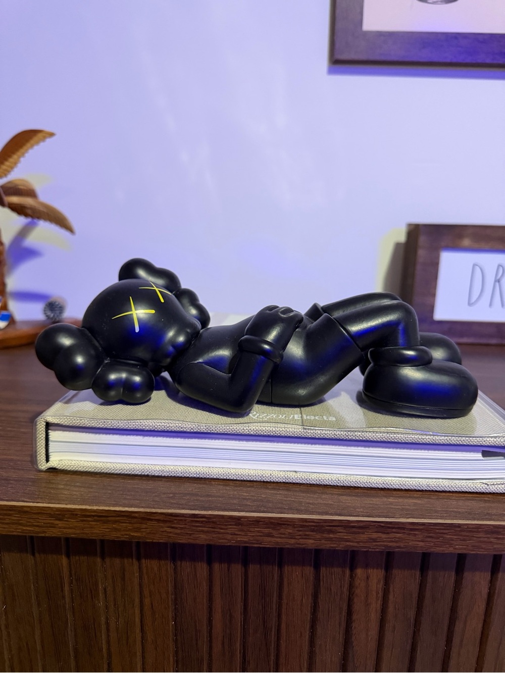 KAWS Beige Cover Art Book with Kaws figurine